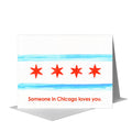 Flag of Chicago, Greeting Card (#8736B)
