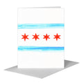 Flag of Chicago, Greeting Card (#8736E)