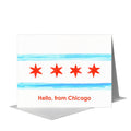 Flag of Chicago, Greeting Card (#8736H)