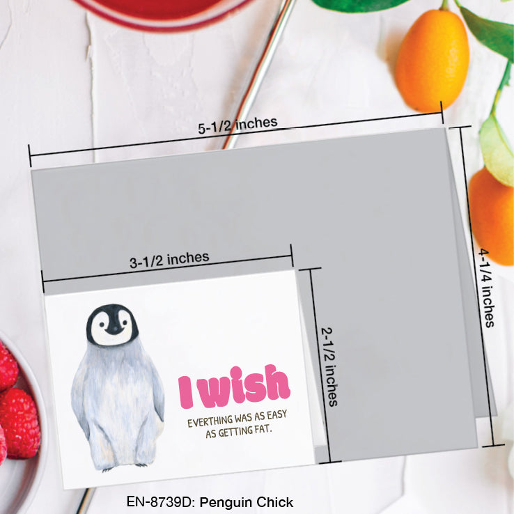 Penguin Chick, Greeting Card (#8739D)