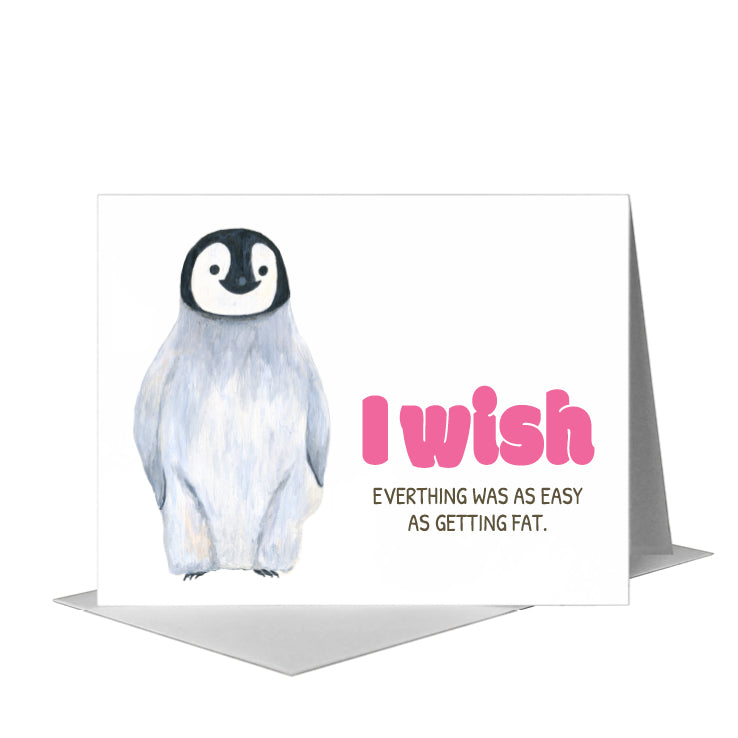 Penguin Chick, Greeting Card (#8739D)