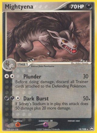Mightyena 018 - Power Keepers - Reverse Holofoil