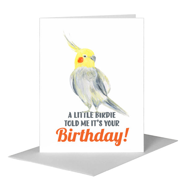 Cockatiel, Greeting Card (#8745BA)