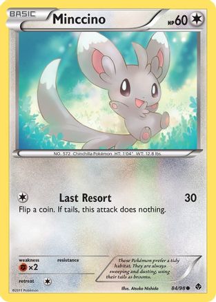 Minccino 084/98 - Emerging Powers Reverse Holofoil