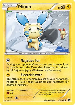 Minun 040/108 - Dark Explorers Reverse Holofoil