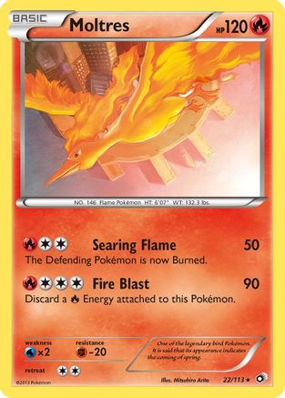 Moltres 022/113 - Legendary Treasures Reverse Holofoil