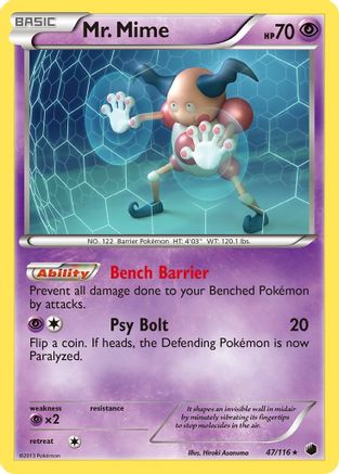 Mr. Mime 047/116 - Plasma Freeze