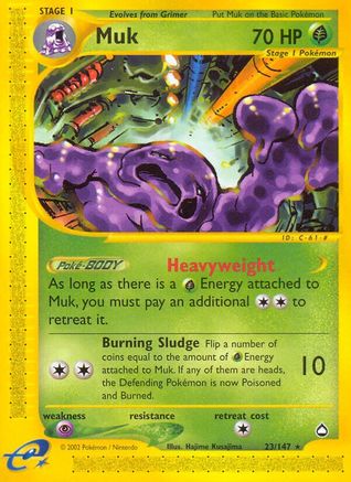 Muk 023/147 - Aquapolis Reverse Holofoil