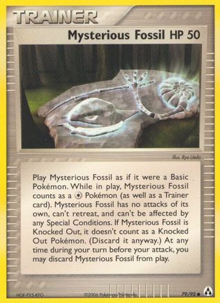 Mysterious Fossil 079/92 - Legend Maker Reverse Holofoil