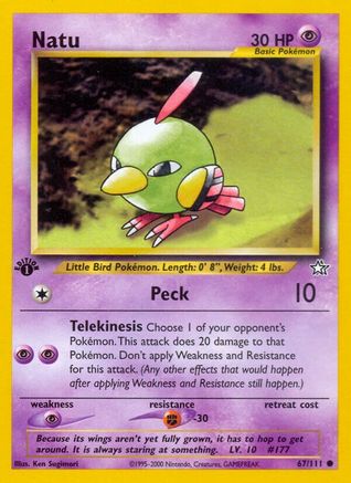 Natu 067/111 - Neo Genesis 1st Edition