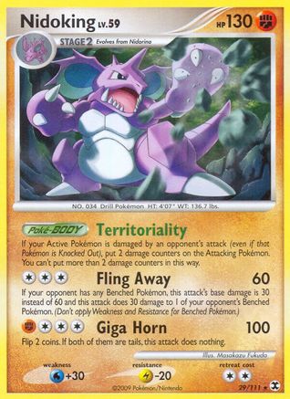 Nidoking 029/111 - Rising Rivals Reverse Holofoil