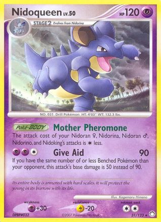 Nidoqueen 031/123 - Mysterious Treasures Reverse Holofoil