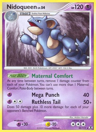 Nidoqueen 030/111 - Rising Rivals Reverse Holofoil