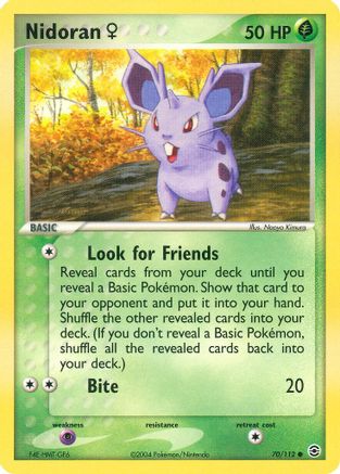 Nidoran F 070/112 - FireRed & LeafGreen Reverse Holofoil