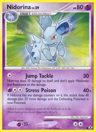 Nidorina 073/111 - Rising Rivals Reverse Holofoil