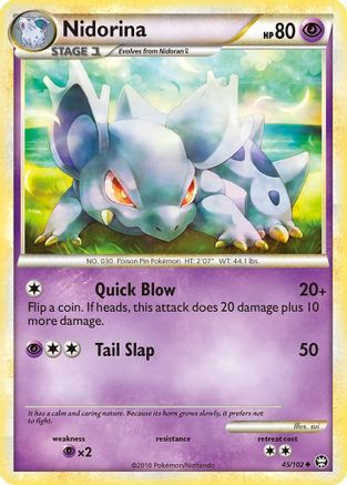 Nidorina 045/102 - Triumphant Reverse Holofoil