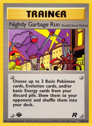 Nightly Garbage Run (Rocket's Secret Machine) 077/82 - Team Rocket 1st Edition