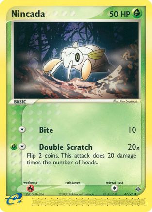 Nincada 067/97 - Dragon Reverse Holofoil