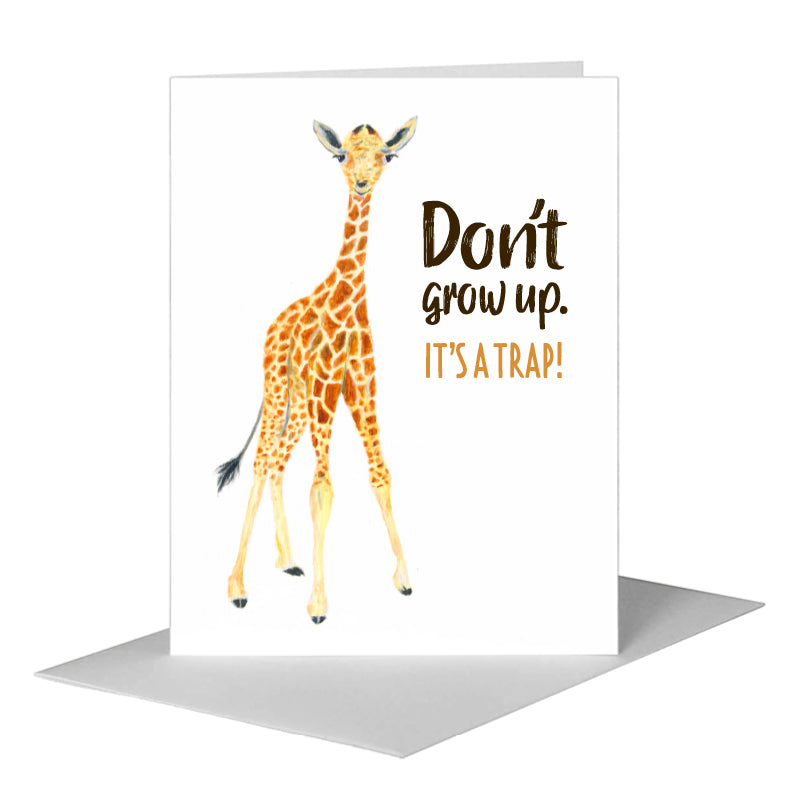 Giraffe Baby, Greeting Card (#8775B)