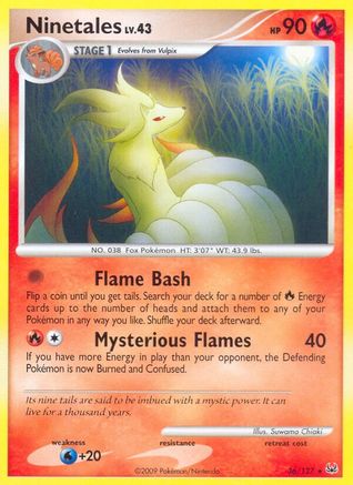 Ninetales 036/127 - Platinum Reverse Holofoil