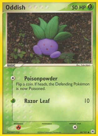 Oddish 068/101 - Hidden Legends Reverse Holofoil