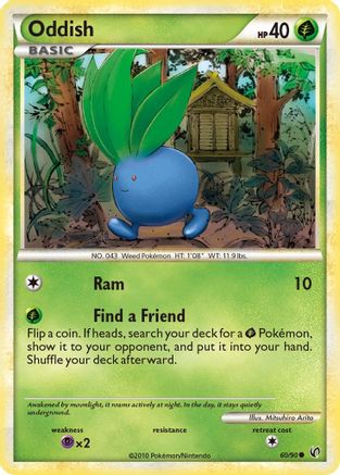 Oddish 060/90 - Undaunted Reverse Holofoil