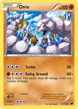 Onix 061/116 - Plasma Freeze Reverse Holofoil