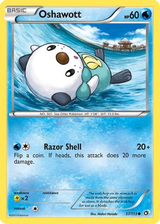 Oshawott 037/113 - Legendary Treasures Reverse Holofoil