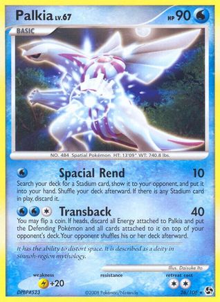Palkia 026/106 - Great Encounters Reverse Holofoil