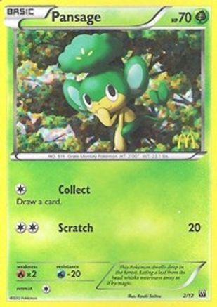 Pansage 002/12 - McDonalds Promos 2012 Holofoil