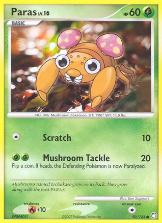 Paras 092/123 - Mysterious Treasures