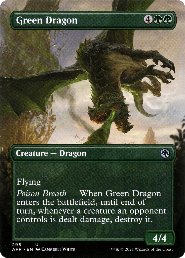 Green Dragon (AFR-295) - Adventures in the Forgotten Realms (Borderless)