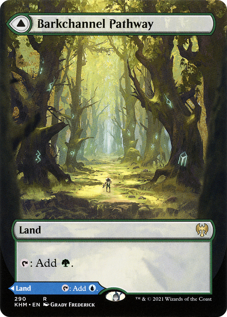 Barkchannel Pathway // Tidechannel Pathway (KHM-290) - Kaldheim: (Showcase) (Borderless)