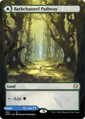 Barkchannel Pathway // Tidechannel Pathway (KHM-290) - Kaldheim: (Showcase) (Borderless) Foil