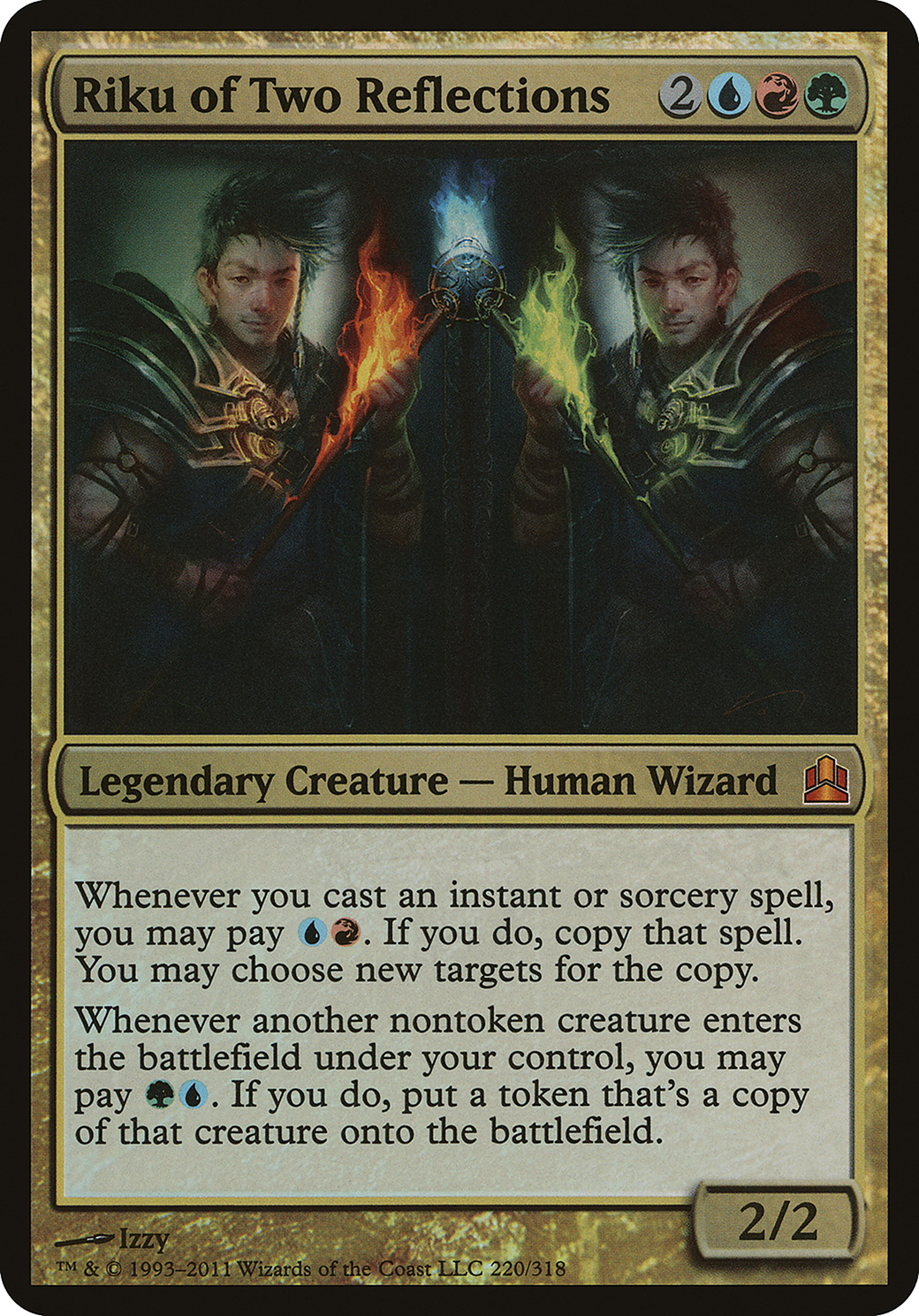 Riku of Two Reflections (OVER-220) - Commander 2011 Oversized Foil