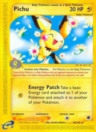 Pichu 058/165 - Expedition Reverse Holofoil