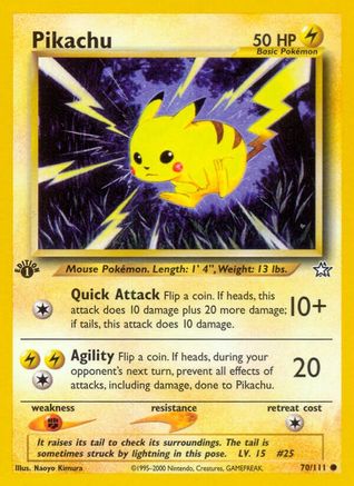 Pikachu 070/111 - Neo Genesis 1st Edition