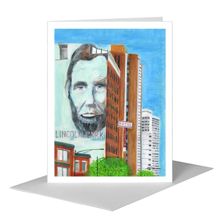 Lincoln Hotel, Chicago, Greeting Card (#8807A)