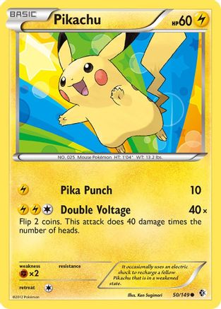 Pikachu 050/149 - Boundaries Crossed Reverse Holofoil