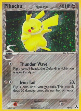 Pikachu (Delta Species) 093/92 - Legend Maker Holofoil