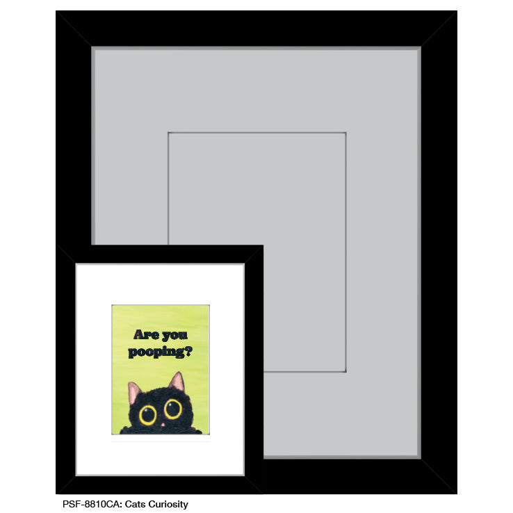 Cats Curiosity, Print (#8810CA)