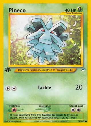 Pineco 077/105 - Neo Destiny 1st Edition