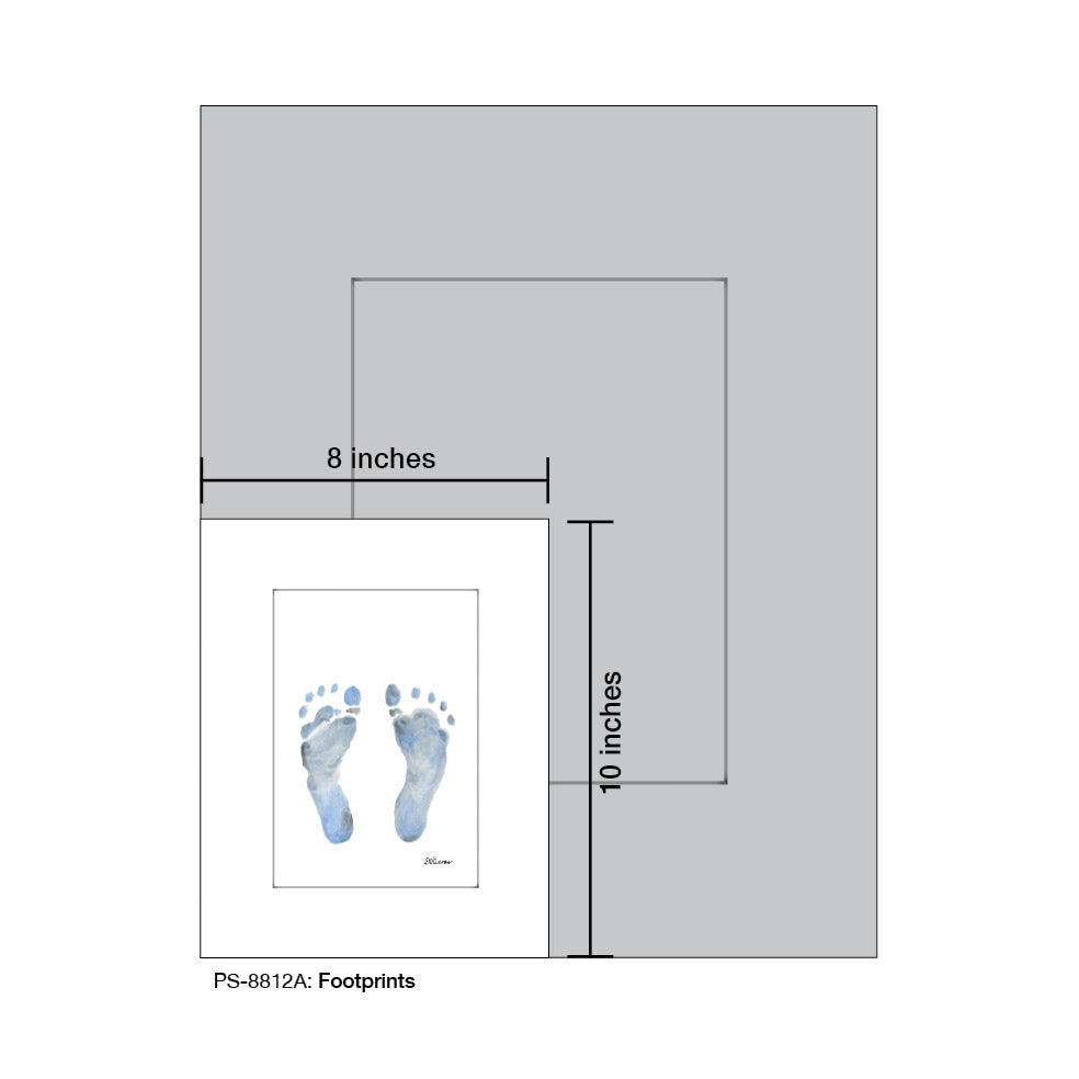 Footprints, Print (#8812A)