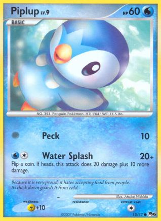 Piplup 015/017 - POP Series 6 Holofoil