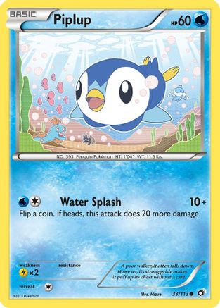 Piplup 033/113 - Legendary Treasures Reverse Holofoil