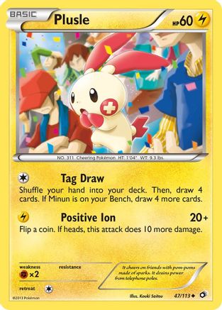Plusle 047/113 - Legendary Treasures Reverse Holofoil