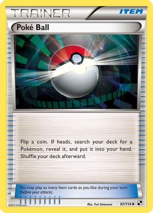 Poke Ball 097/114 - Black and White