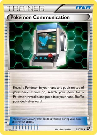 Pokemon Communication 099/114 - Black and White Reverse Holofoil