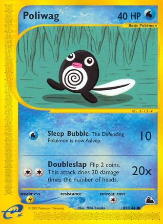 Poliwag 087/144 - Skyridge Reverse Holofoil
