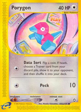 Porygon 103a/147 - Aquapolis